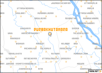 map of Purba Khutāmāra