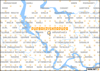 map of Purba Krishnapura