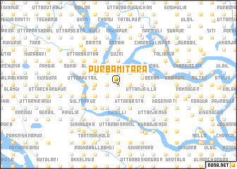 map of Purba Mitara