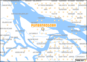 map of Purba Nāodoba