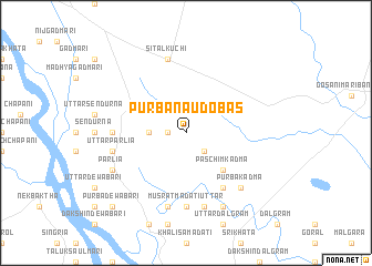 map of Purba Naudobās