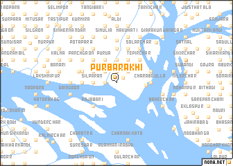 map of Purba Rākhi