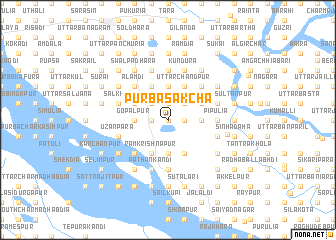 map of Purba Sākcha