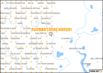 map of Purbba Tārāchāpuri