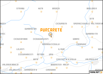 map of Purcărete