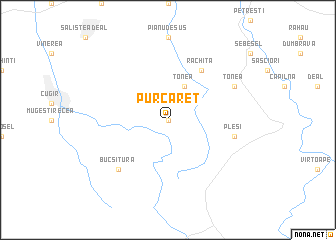 map of Purcăreţ