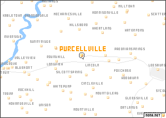 map of Purcellville