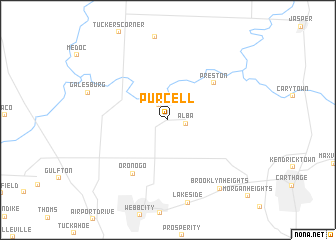 map of Purcell