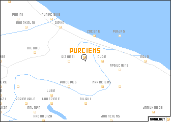 map of Purciems