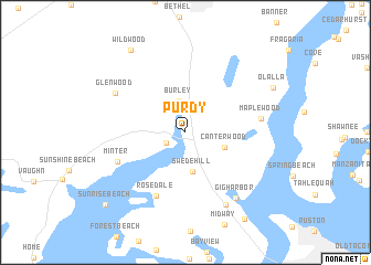 map of Purdy