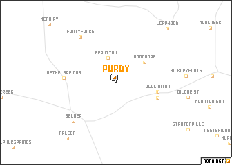 map of Purdy