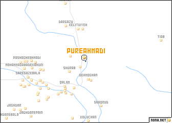 map of Pūr-e Aḩmadī