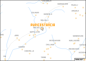 map of Puricestancia