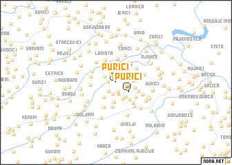map of Purići