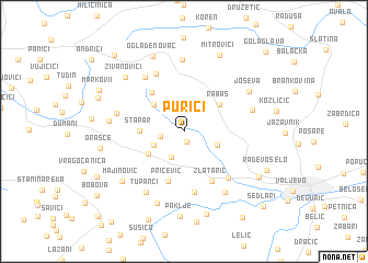 map of Purići