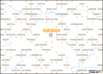 map of Puridier