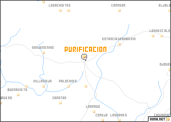 map of Purificación