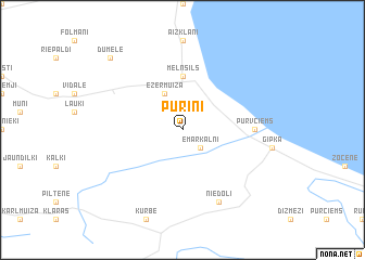 map of Puriņi