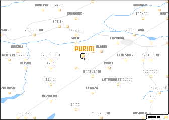 map of Puriņi