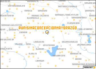 map of Purisima Concepción Mayorazgo