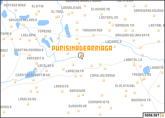 map of Purísima de Arriaga