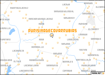 map of Purísima de Covarrubias