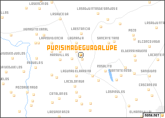 map of Purísima de Guadalupe