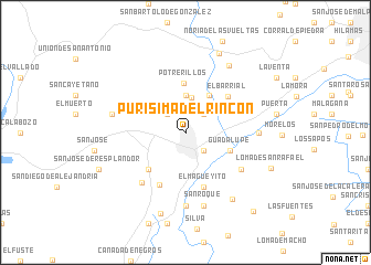 map of Purísima del Rincón