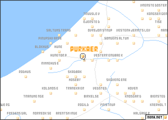 map of Purkær