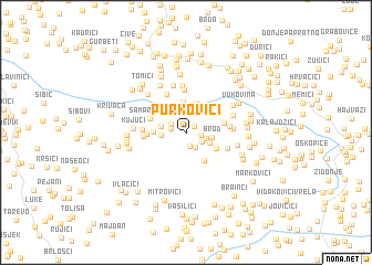 map of Purkovići