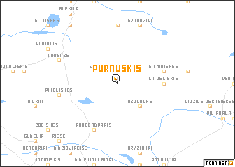 map of Purnuškis
