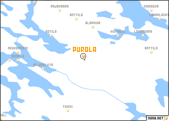 map of Purola