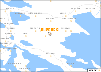 map of Puromäki