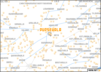 map of Pursewāla