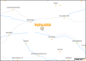 map of Purujosa