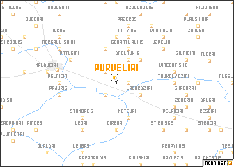 map of Purveliai