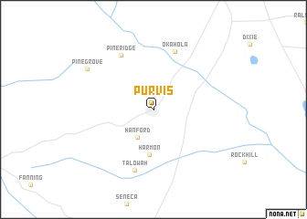 map of Purvis