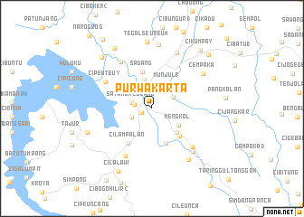 map of Purwakarta