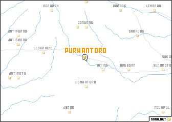 map of Purwantoro