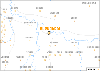 map of Purwodadi