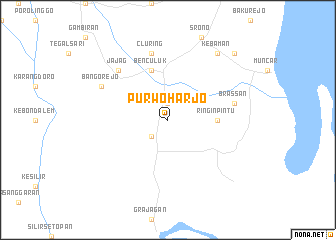 map of Purwoharjo