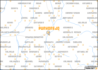 map of Purworejo