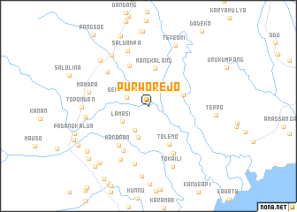 map of Purworejo