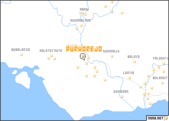 map of Purworejo