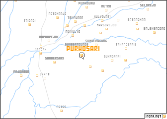 map of Purwosari