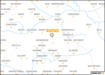 map of Purwo