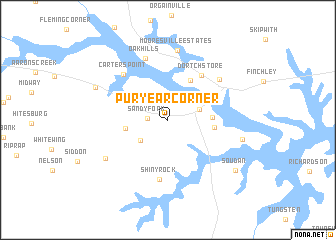 map of Puryear Corner
