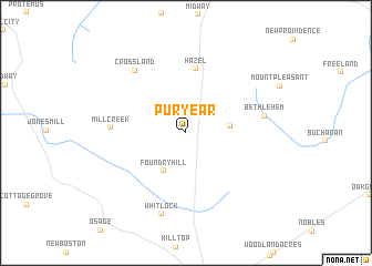 map of Puryear