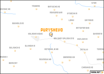 map of Puryshëvo