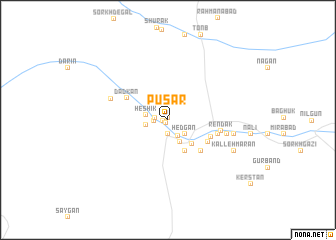 map of Pūsār